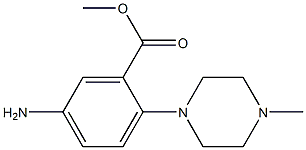 methyl 5-amino-2-(4-methylpiperazino)benzenecarboxylate Structure