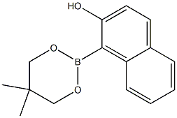 1-(5,5-Dimethyl-1,3,2-dioxaborinan-2-yl)-2-naphthol Structure