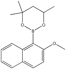 2-(2-Methoxynaphthalen-1-yl)-4,4,6-trimethyl-1,3,2-dioxaborinane Structure