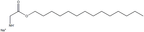 N-十四烷基甘氨酸钠盐,,结构式