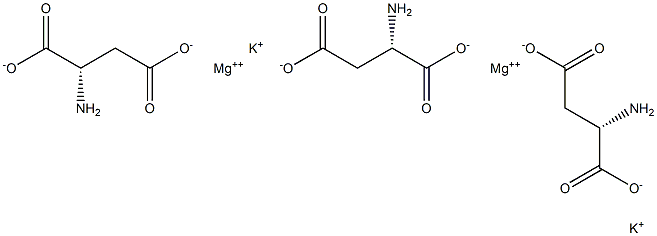 L-天冬氨酸钾镁 结构式