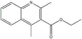 2,4-二甲基喹啉-3-甲酸乙酯 结构式
