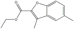 3,5-二甲基苯并呋喃-2-甲酸乙酯 结构式