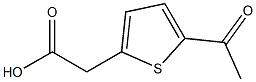 (5-ACETYLTHIEN-2-YL)ACETIC ACID,,结构式
