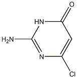 2-amino-6-chloropyrimidin-4(3H)-one Structure