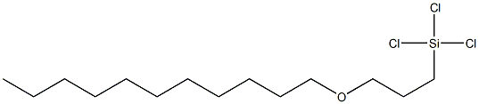 十一烷基氧丙基三氯硅烷, , 结构式