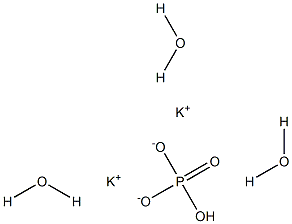 di-Potassium hydrogen phosphate trihydrate, reagent grade Structure