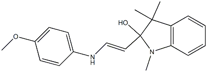 2-[2-(4-Methoxyphenylamino)vinyl]-1,3,3-trimethylindolin-2-ol