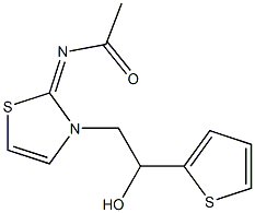 2-(2-Acetylimino-4-thiazolin-3-yl)-1-(thiophen-2-yl)ethanol|