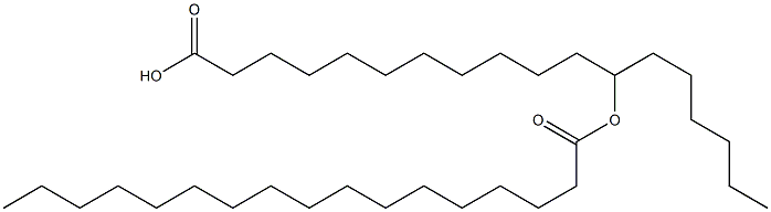 12-Heptadecanoyloxyoctadecanoic acid Structure
