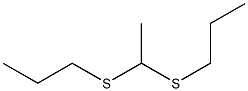 アセトアルデヒドジプロピルジチオアセタール 化学構造式