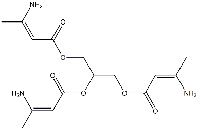 Glycerin tris(3-aminocrotonate) 结构式