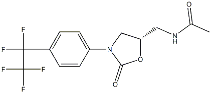 (5S)-5-Acetylaminomethyl-3-[4-(pentafluoroethyl)phenyl]oxazolidin-2-one|