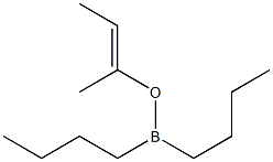 (E)-2-(Dibutylboryloxy)-2-butene Struktur