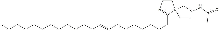 1-[2-(アセチルアミノ)エチル]-1-エチル-2-(8-ヘニコセニル)-2-イミダゾリン-1-イウム 化学構造式