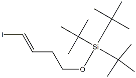 1-ヨード-3-(トリ-tert-ブチルシリルオキシメチル)-1-プロペン 化学構造式