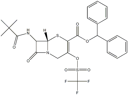 7-(tert-Butylcarbonylamino)-3-[[(trifluoromethyl)sulfonyl]oxy]cepham-3-ene-4-carboxylic acid diphenylmethyl ester