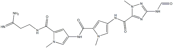 N-(3-Amino-3-iminopropyl)-4-[[4-[[1-methyl-3-(formylamino)-1H-1,2,4-triazol-5-yl]carbonylamino]-1-methyl-1H-pyrrol-2-yl]carbonylamino]-1-methyl-1H-pyrrole-2-carboxamide|