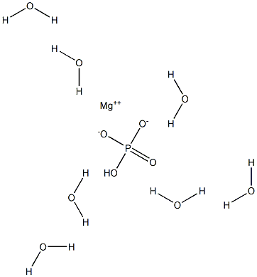 Magnesium hydrogenphosphate heptahydrate Struktur