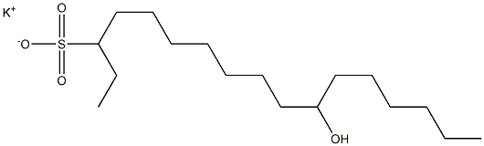 11-Hydroxyheptadecane-3-sulfonic acid potassium salt