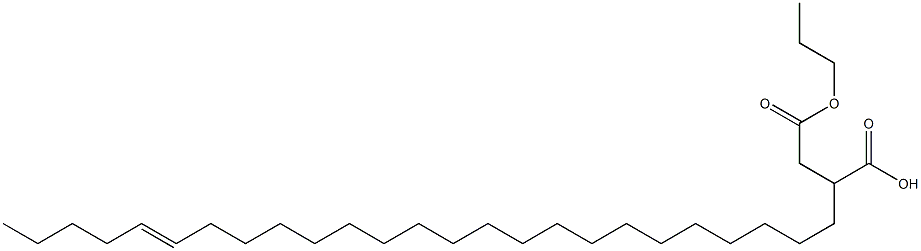 2-(20-Pentacosenyl)succinic acid 1-hydrogen 4-propyl ester Struktur