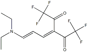 3-[(2E)-3-(Diethylamino)-2-propenylidene]-1,1,1,5,5,5-hexafluoro-2,4-pentanedione Struktur