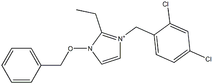  1-(Benzyloxy)-2-ethyl-3-(2,4-dichlorobenzyl)-1H-imidazol-3-ium