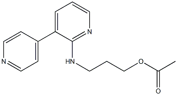 Acetic acid 3-[(3,4'-bipyridin-6-yl)amino]propyl ester Structure