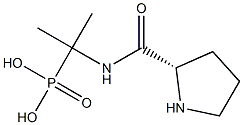 [2-(L-Prolylamino)propan-2-yl]phosphonic acid 结构式