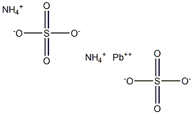 Ammonium lead(II) sulfate Struktur