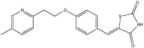(5Z)-5-[4-[2-(5-Methyl-2-pyridinyl)ethoxy]benzylidene]thiazolidine-2,4-dione