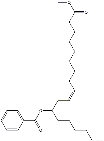 (Z)-12-(Benzoyloxy)-9-octadecenoic acid methyl ester Structure