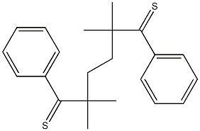 2,2,5,5-Tetramethyl-1,6-diphenylhexane-1,6-dithione Structure