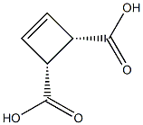 (3S,4R)-Cyclobuta-1-ene-3,4-dicarboxylic acid 结构式