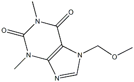7-メトキシメチル-1,3-ジメチルキサンチン 化学構造式