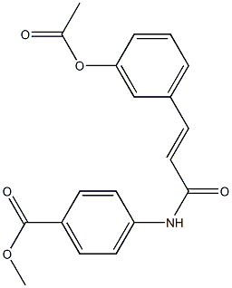 4-[[3-(3-Acetoxyphenyl)-1-oxo-2-propenyl]amino]benzoic acid methyl ester