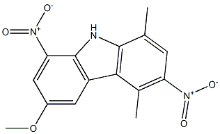 6-Methoxy-3,8-dinitro-1,4-dimethyl-9H-carbazole