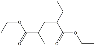 Hexane-2,4-dicarboxylic acid diethyl ester Structure