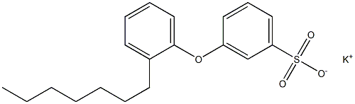 3-(2-Heptylphenoxy)benzenesulfonic acid potassium salt 结构式