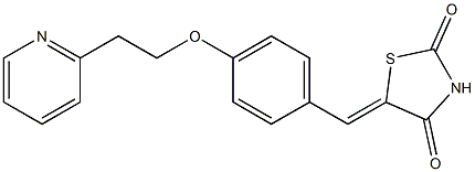 (5Z)-5-[4-[2-(2-Pyridinyl)ethoxy]benzylidene]thiazolidine-2,4-dione