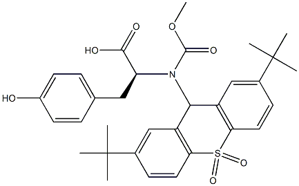 (2S)-2-[(2,7-Di-tert-butyl-9H-thioxanthene 10,10-dioxide)-9-ylmethoxycarbonylamino]3-(4-hydroxyphenyl)propionic acid