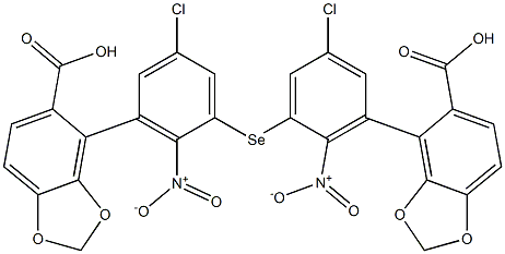 2-Carboxy-5,6-methylenedioxyphenyl(2-nitro-5-chlorophenyl) selenide