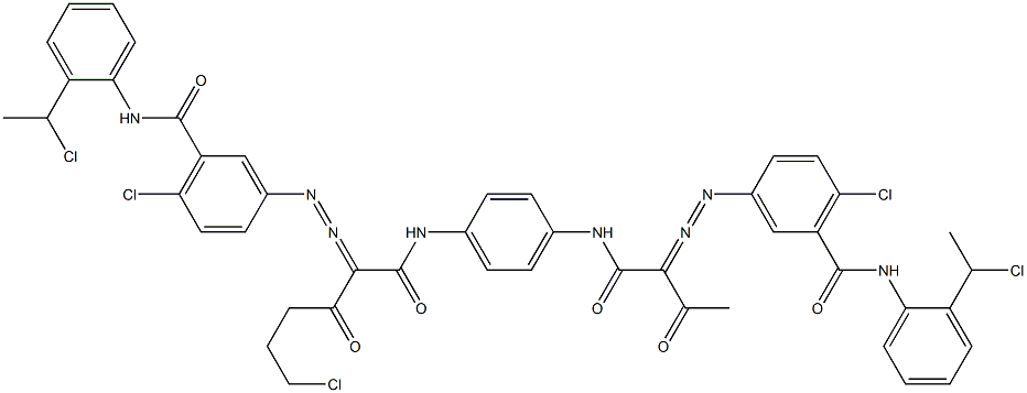 3,3'-[2-(2-Chloroethyl)-1,4-phenylenebis[iminocarbonyl(acetylmethylene)azo]]bis[N-[2-(1-chloroethyl)phenyl]-6-chlorobenzamide]