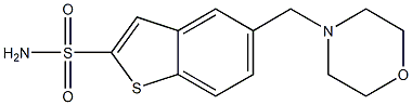 5-(Morpholinomethyl)benzo[b]thiophene-2-sulfonamide Struktur