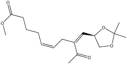 (5Z,8Z,10R)-8-Acetyl-10,11-(isopropylidenebisoxy)-5,8-undecadienoic acid methyl ester