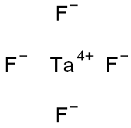タンタル(IV)テトラフルオリド 化学構造式