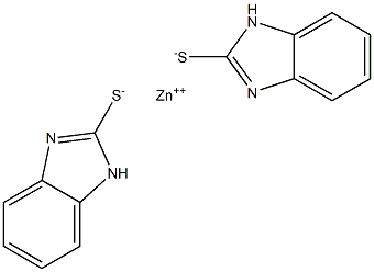 Zinc bis(1H-benzimidazole-2-thiolate) Structure