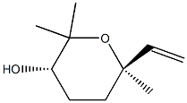 (2R,5S)-2,6,6-Trimethyl-2-vinyltetrahydro-2H-pyran-5-ol Struktur