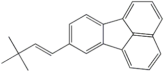 (E)-1-(フルオランテン-8-イル)-3,3-ジメチル-1-ブテン 化学構造式