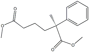 [S,(+)]-2-Methyl-2-phenylhexanedioic acid dimethyl ester